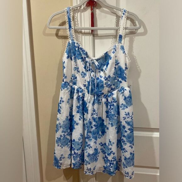 Altar'd State Blue Floral Sundress Mini - Picture 6 of 8